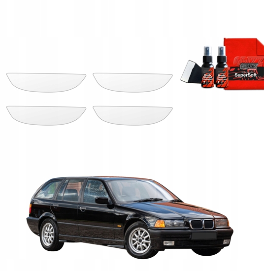 Изображение GrizzGlass Folia ochronna pod klamki GrizzGlass BodyShield do BMW 3 E36 Kombi (1990-1999) [4w1]