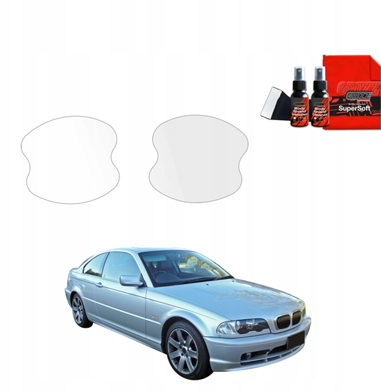 Изображение GrizzGlass Folia ochronna pod klamki GrizzGlass BodyShield do BMW 3 E46 Coupe Pre-LCI (1999-2002) [2w1]
