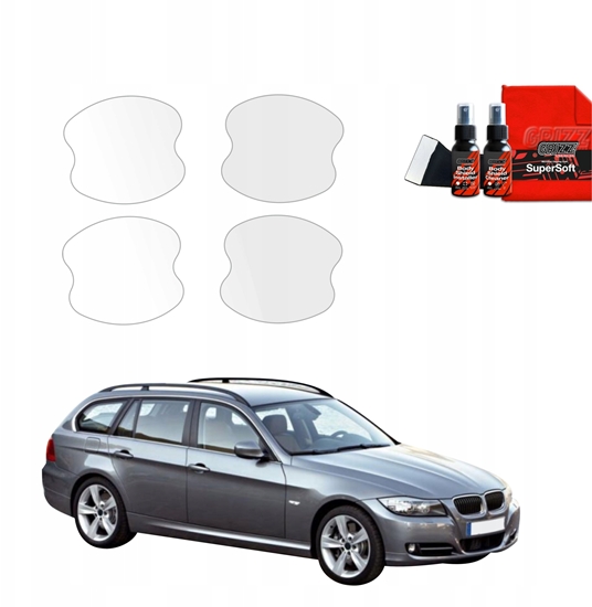 Изображение GrizzGlass Folia ochronna pod klamki GrizzGlass BodyShield do BMW 3 E91 Kombi LCI (2008-2012) [4w1]