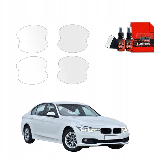 Изображение GrizzGlass Folia ochronna pod klamki GrizzGlass BodyShield do BMW 3 F30 Sedan LCI (2015-2018) [4w1]