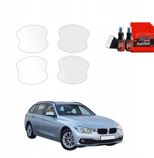Изображение GrizzGlass Folia ochronna pod klamki GrizzGlass BodyShield do BMW 3 F31 Kombi LCI (2015-2018) [4w1]
