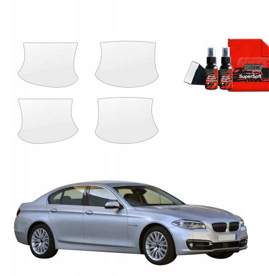 Изображение GrizzGlass Folia ochronna pod klamki GrizzGlass BodyShield do BMW 5 F10 Sedan LCI (2012-2017) [4w1]