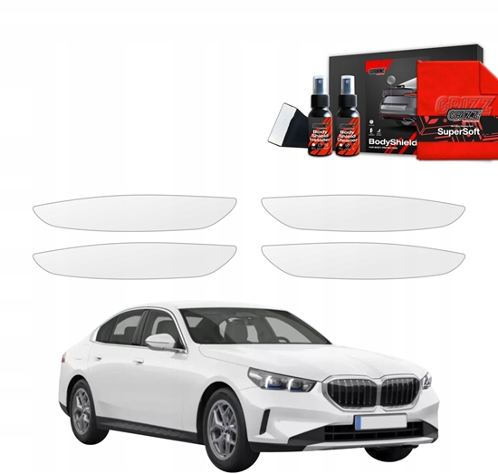 Изображение GrizzGlass Folia ochronna pod klamki GrizzGlass BodyShield do BMW 5 Sedan G60 520i (2024-2025) [4w1]
