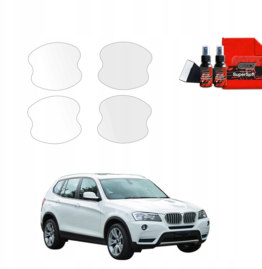 Изображение GrizzGlass Folia ochronna pod klamki GrizzGlass BodyShield do BMW X3 F25 (2010-2014) [4w1]
