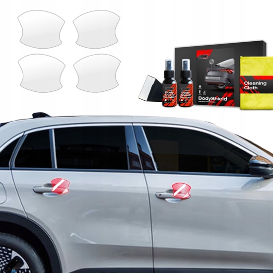 Изображение GrizzGlass Folia ochronna pod klamki GrizzGlass BodyShield do Fiat 600 (2023-2025) [4w1]
