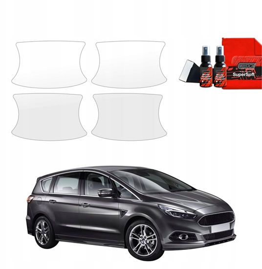 Изображение GrizzGlass Folia ochronna pod klamki GrizzGlass BodyShield do Ford S-Max MK2 (2015-2019) [4w1]