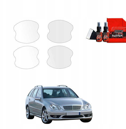 Picture of GrizzGlass Folia ochronna pod klamki GrizzGlass BodyShield do Mercedes Benz C Klasa S203 Kombi (2001-2007) [4w1]
