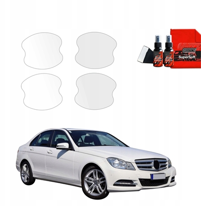 Attēls no GrizzGlass Folia ochronna pod klamki GrizzGlass BodyShield do Mercedes Benz C Klasa W204 Sedan Facelifting (2011-2014) [4w1]