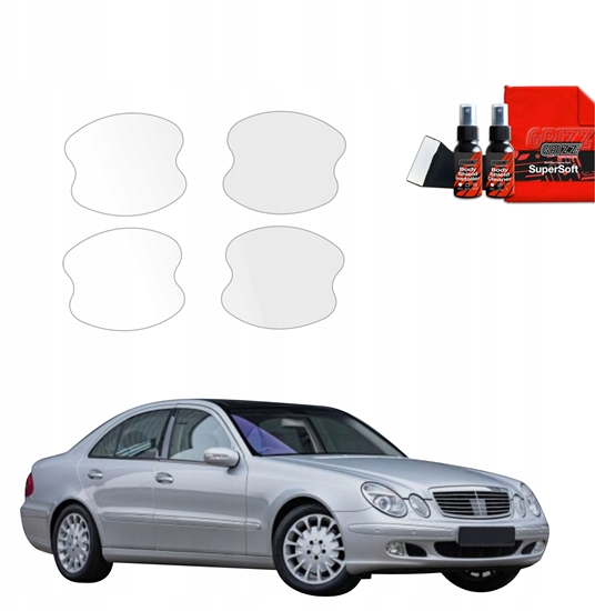 Picture of GrizzGlass Folia ochronna pod klamki GrizzGlass BodyShield do Mercedes Benz E Klasa W211 Sedan (2002-2009) [4w1]