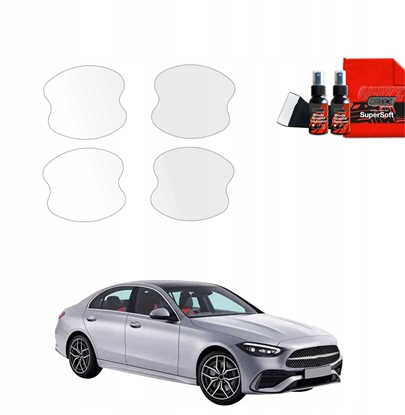 Attēls no GrizzGlass Folia ochronna pod klamki GrizzGlass BodyShield do Mercedes C Klasa (2021-2025) [4w1]