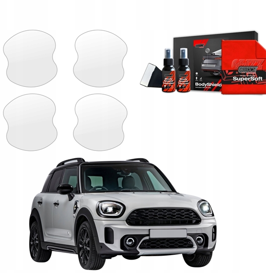 Picture of GrizzGlass Folia ochronna pod klamki GrizzGlass BodyShield do Mini Countryman (2023-2025) [4w1]
