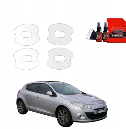 Attēls no GrizzGlass Folia ochronna pod klamki GrizzGlass BodyShield do Renault Megane 3 Kombi 5D (2008-2012) [4w1]