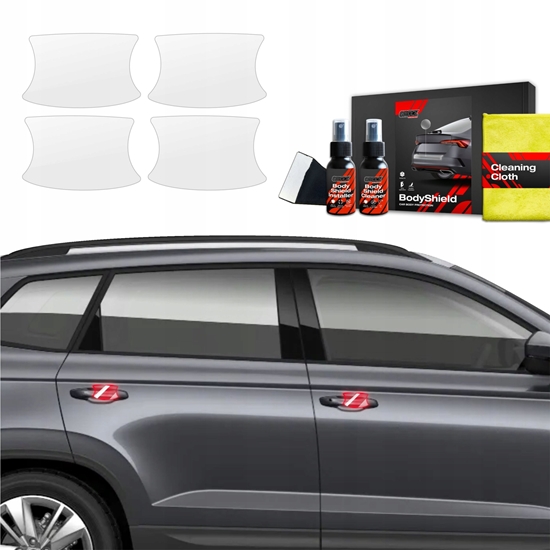 Изображение GrizzGlass Folia ochronna pod klamki GrizzGlass BodyShield do Skoda Karoq (2022-2025) [4w1]