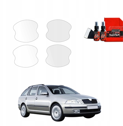 Attēls no GrizzGlass Folia ochronna pod klamki GrizzGlass BodyShield do Skoda Octavia 2 Kombi (2004-2008) [4w1]
