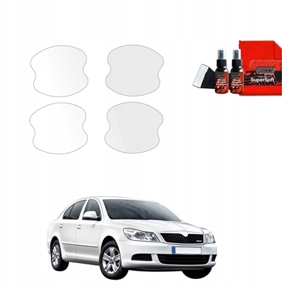 Attēls no GrizzGlass Folia ochronna pod klamki GrizzGlass BodyShield do Skoda Octavia 2 Sedan Facelifting (2008-2013) [4w1]