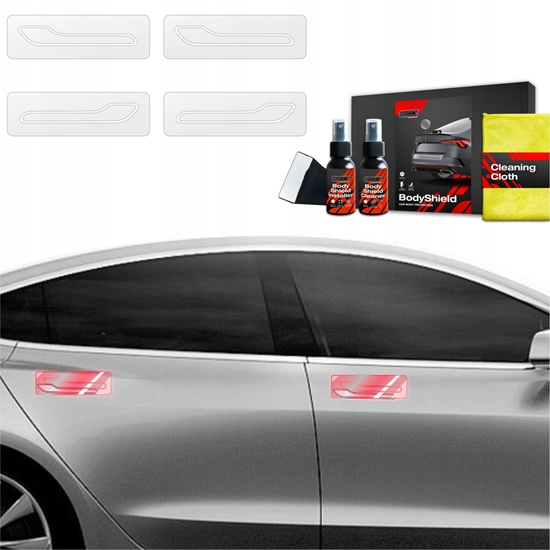 Picture of GrizzGlass Folia ochronna pod klamki GrizzGlass BodyShield do Tesla Model 3 (2017-2020) [4w1]