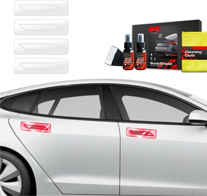 Attēls no GrizzGlass Folia ochronna pod klamki GrizzGlass BodyShield do Tesla Model S (2023-2025) [4w1]