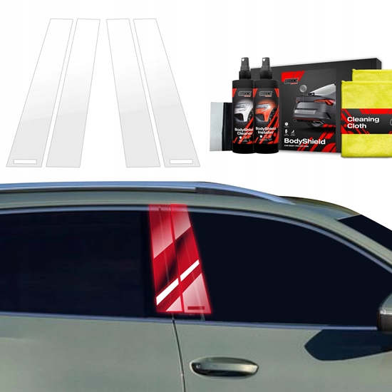 Изображение GrizzGlass Folia ochronna pod klamki GrizzGlass BodyShield do Tesla Model X (2021-2025) [4w1]