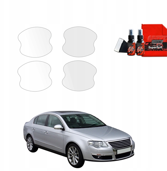 Picture of GrizzGlass Folia ochronna pod klamki GrizzGlass BodyShield do Volkswagen Passat B6 Sedan (2005-2010) [4w1]