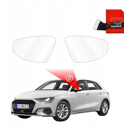 Attēls no GrizzGlass Folia przeciwdeszczowa na lusterka GrizzGlass ZeroDrop do Audi A3 8Y (2020-2024)