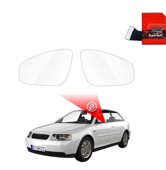 Picture of GrizzGlass Folia przeciwdeszczowa na lusterka GrizzGlass ZeroDrop do Audi A3 8L Hatchback 3D (1996-2003)