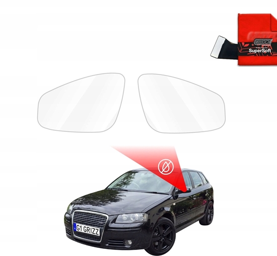 Picture of GrizzGlass Folia przeciwdeszczowa na lusterka GrizzGlass ZeroDrop do Audi A3 8P Hatchback 5D (2003-2008)