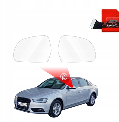 Attēls no GrizzGlass Folia przeciwdeszczowa na lusterka GrizzGlass ZeroDrop do Audi A4 B8 Sedan Facelifting (2011-2015)
