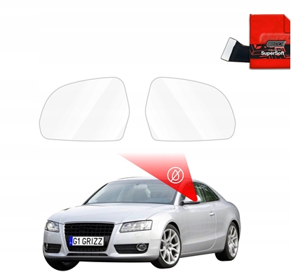Attēls no GrizzGlass Folia przeciwdeszczowa na lusterka GrizzGlass ZeroDrop do Audi A5 8T Coupe 3D (2007-2011)