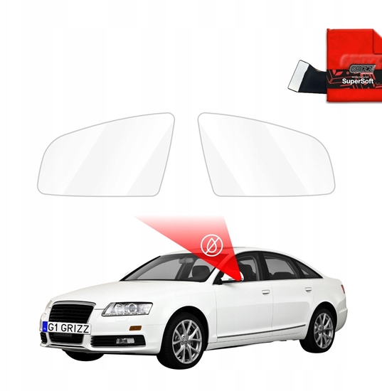 Picture of GrizzGlass Folia przeciwdeszczowa na lusterka GrizzGlass ZeroDrop do Audi A6 C6 (2004-2008)