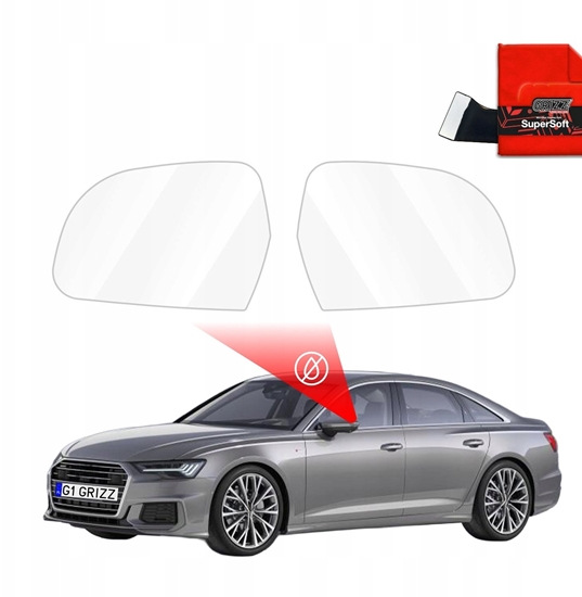Picture of GrizzGlass Folia przeciwdeszczowa na lusterka GrizzGlass ZeroDrop do Audi A6 C8 (2018-2024)
