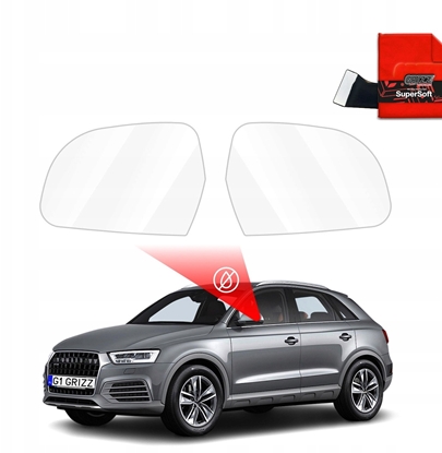 Attēls no GrizzGlass Folia przeciwdeszczowa na lusterka GrizzGlass ZeroDrop do Audi Q3 8U (2011-2018)