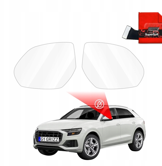 Picture of GrizzGlass Folia przeciwdeszczowa na lusterka GrizzGlass ZeroDrop do Audi Q7 4M (2020-2024)