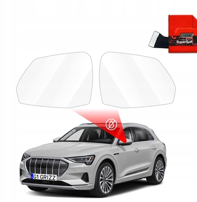 Attēls no GrizzGlass Folia przeciwdeszczowa na lusterka GrizzGlass ZeroDrop do Audi Q7 e-tron (2019-2025)