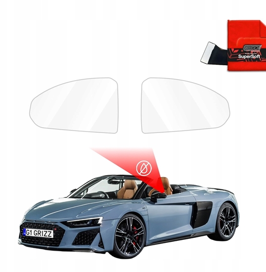 Picture of GrizzGlass Folia przeciwdeszczowa na lusterka GrizzGlass ZeroDrop do Audi R8 Spyder (2018-2021)