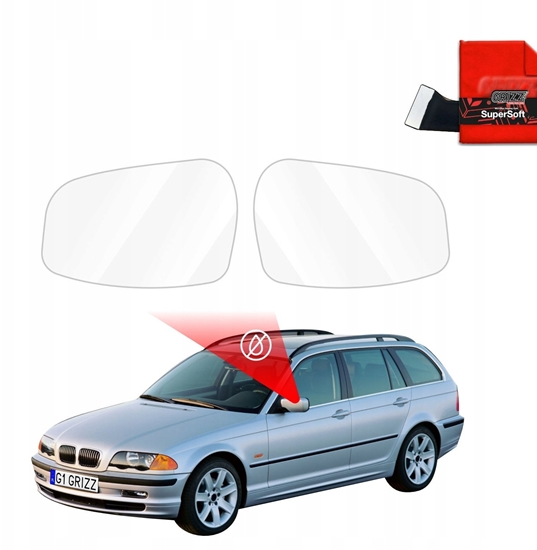Picture of GrizzGlass Folia przeciwdeszczowa na lusterka GrizzGlass ZeroDrop do BMW 3 E46 Kombi Pre-LCI (1998-2001)