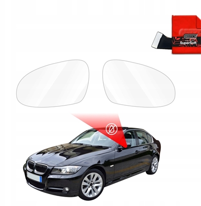 Attēls no GrizzGlass Folia przeciwdeszczowa na lusterka GrizzGlass ZeroDrop do BMW 3 E90 Sedan LCI (2008-2012)
