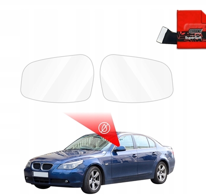 Attēls no GrizzGlass Folia przeciwdeszczowa na lusterka GrizzGlass ZeroDrop do BMW 5 E60 Sedan PreLCI (2003-2007)