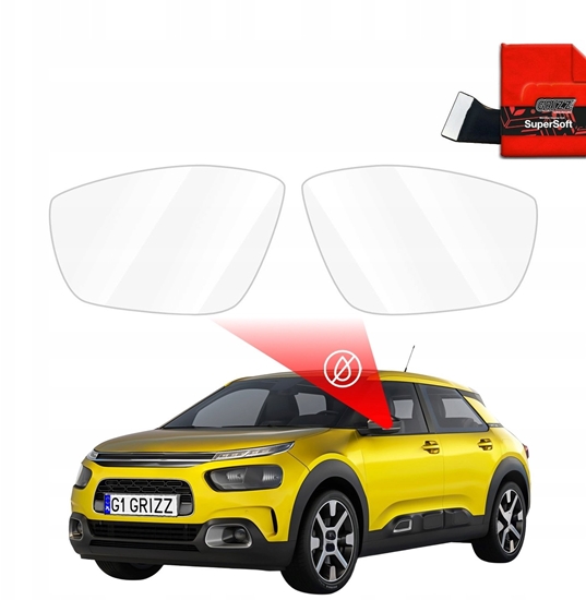 Picture of GrizzGlass Folia przeciwdeszczowa na lusterka GrizzGlass ZeroDrop do Citroen C4 Cactus (2014-2018)