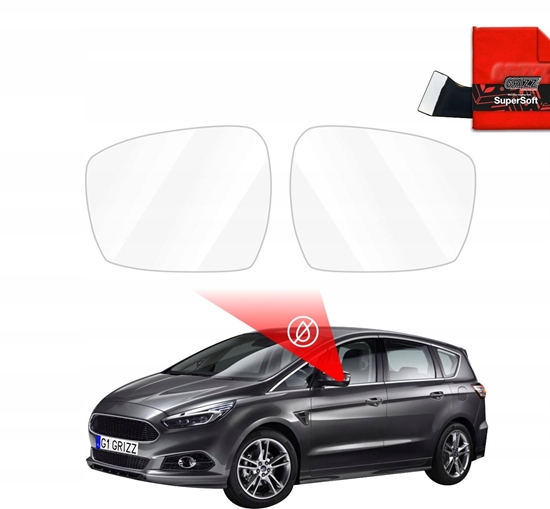 Picture of GrizzGlass Folia przeciwdeszczowa na lusterka GrizzGlass ZeroDrop do Ford S-Max MK2 (2015-2019)