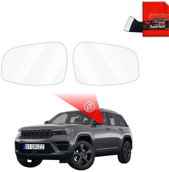 Picture of GrizzGlass Folia przeciwdeszczowa na lusterka GrizzGlass ZeroDrop do Jeep Grand Cherokee (2025)
