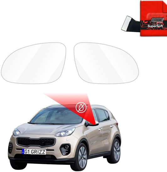 Picture of GrizzGlass Folia przeciwdeszczowa na lusterka GrizzGlass ZeroDrop do Kia Sportage 4 (2018-2021)