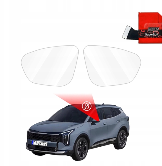 Picture of GrizzGlass Folia przeciwdeszczowa na lusterka GrizzGlass ZeroDrop do Kia Sportage 5 (2025-2026)