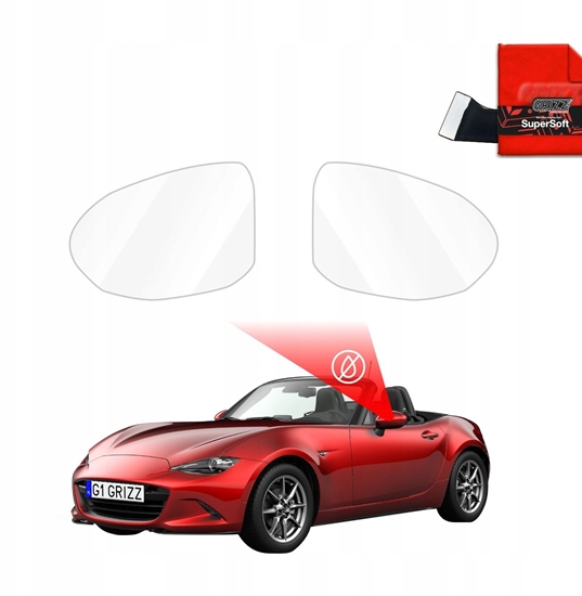 Picture of GrizzGlass Folia przeciwdeszczowa na lusterka GrizzGlass ZeroDrop do Mazda MX-5 (2019-2025)