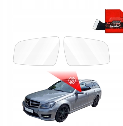Attēls no GrizzGlass Folia przeciwdeszczowa na lusterka GrizzGlass ZeroDrop do Mercedes Benz C Klasa S204 Kombi Facelifting (2011-2014)