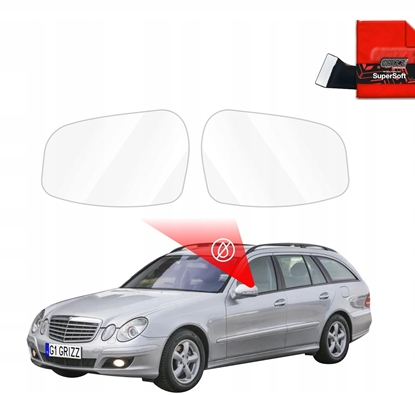 Attēls no GrizzGlass Folia przeciwdeszczowa na lusterka GrizzGlass ZeroDrop do Mercedes Benz E Klasa S211 Kombi (2002-2009)