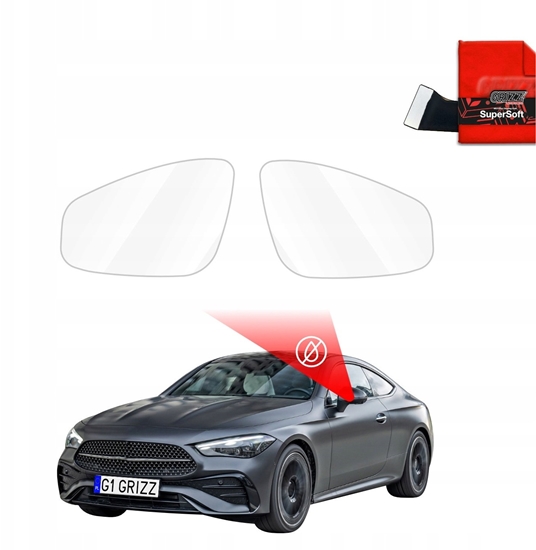 Picture of GrizzGlass Folia przeciwdeszczowa na lusterka GrizzGlass ZeroDrop do Mercedes CLE 300 (2023-2026)