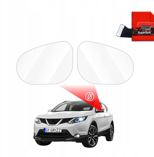 Picture of GrizzGlass Folia przeciwdeszczowa na lusterka GrizzGlass ZeroDrop do Nissan Qashqai (2013-2017)