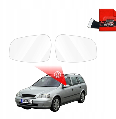 Attēls no GrizzGlass Folia przeciwdeszczowa na lusterka GrizzGlass ZeroDrop do Opel Astra G Kombi (1998-2009)