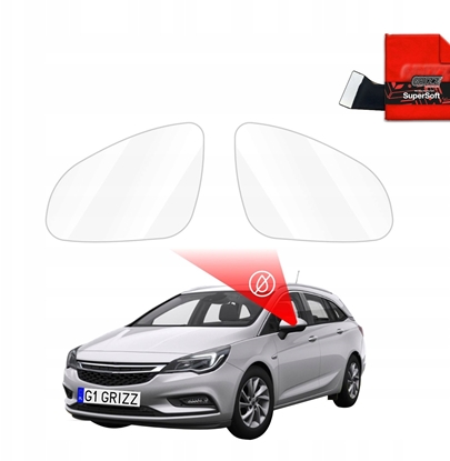 Attēls no GrizzGlass Folia przeciwdeszczowa na lusterka GrizzGlass ZeroDrop do Opel Astra K (2015-2021)
