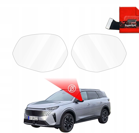 Picture of GrizzGlass Folia przeciwdeszczowa na lusterka GrizzGlass ZeroDrop do Peugeot 5008 (2025)